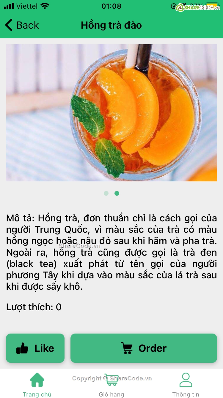 Ứng dụng  nước uống Food,Ứng dụng đặt thức ăn,Ứng dụng đặt đồ ăn,Drink Ordering